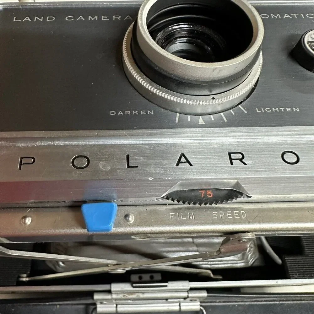 Polaroid Land Camera AUTOMATIC 100 Case Flash Manuals‎ Print Coater Untested Bag